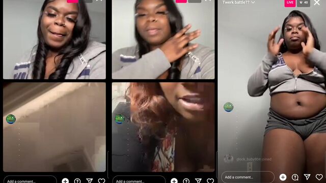 I caught a nip slip during an IG Live twerking session!
