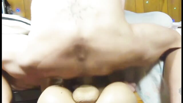 Skinny Asian MILF masturbates her wet pussy with fingers and a toy