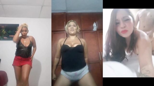 Short dance show with a poor but sexy performer, Azul Jade