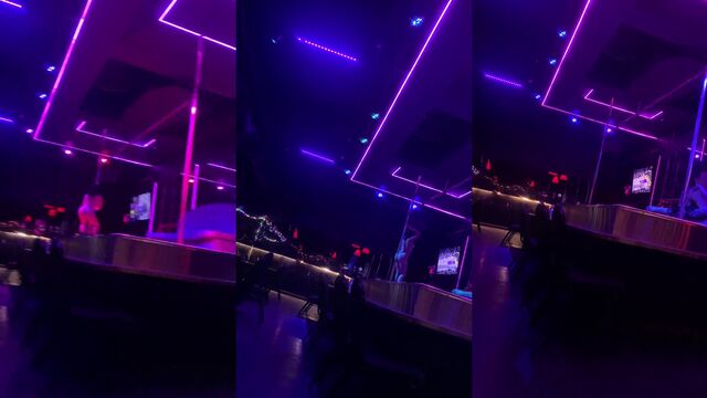 A fat stripper performs a provocative dance in pantie and heels