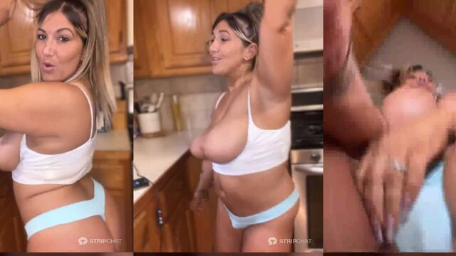 Hot Latina MILF with big ass rides a dick after twerking