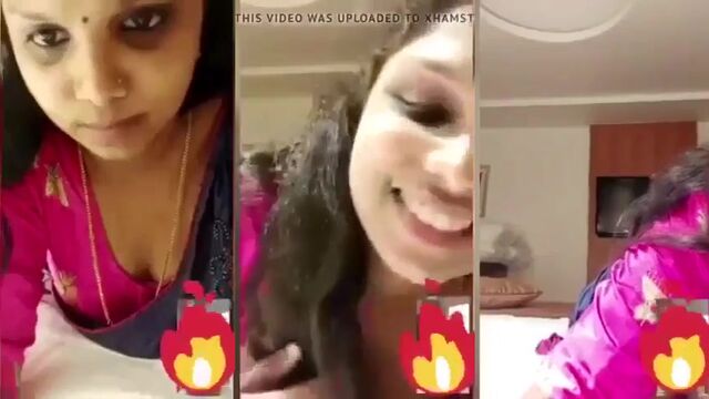 A big tits Indian babe gets naked and masturbates in a homemade video