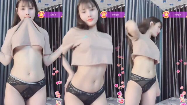A sexy Vietnamese girl makes love with her boyfriend on camera